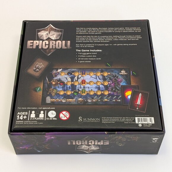 Epic Roll Board Game Plus Expansion Seize the Dice Summon Entertainment Complete - Picture 2 of 12
